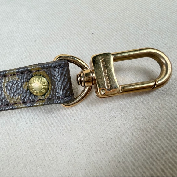 Louis Vuitton Monogram Canvas Adjustable Shoulder Strap 38” Gold HW - Picture 6 of 9